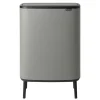 Corbeilles À Papier & Poubelles<Brabantia Poubelle Bo touch high 60 L, Mineral concrete grey