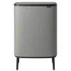 Corbeilles À Papier & Poubelles<Brabantia Poubelle Bo touch high 2x30 L, Mineral concrete grey