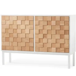 Vitrines & Présentoirs<A2 Rangement bas Collect 2016, Chêne huilé blanc-blanc