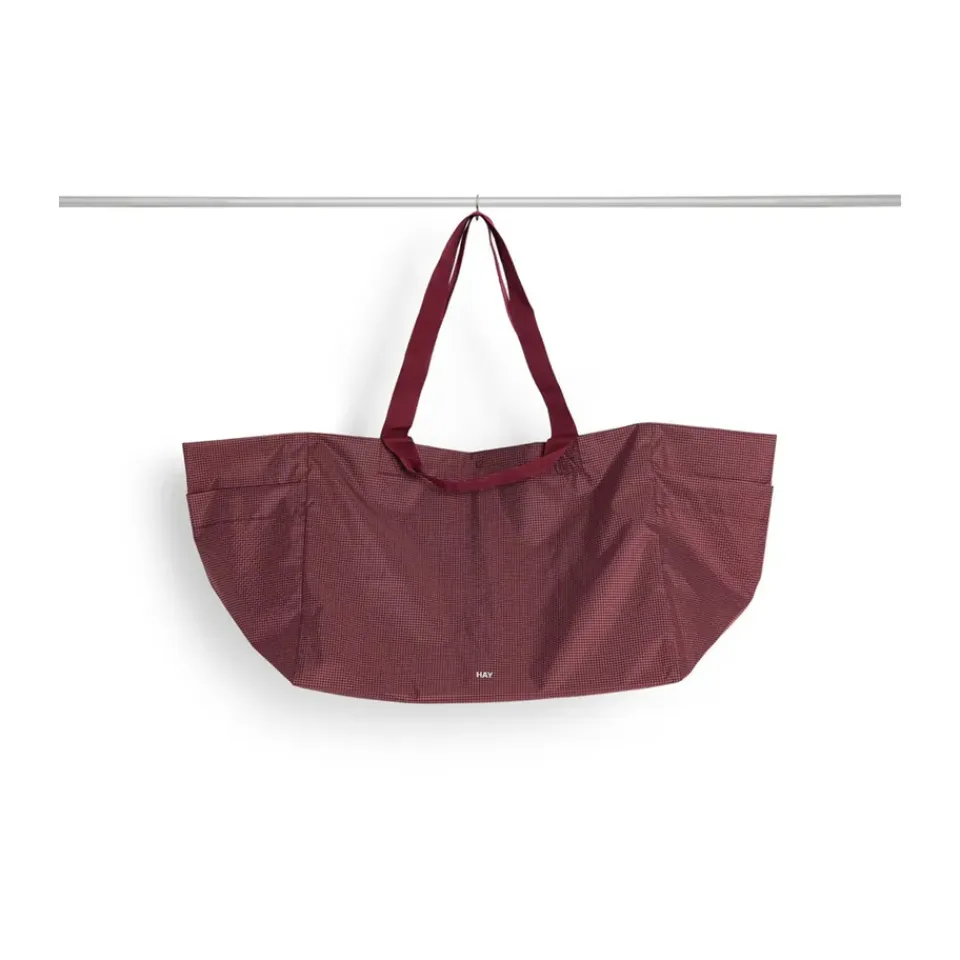 Paniers De Rangement<HAY Sac Grid Weekend Bag, Burgundy, large