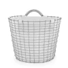 Paniers De Rangement<KORBO Sac pour panier 16, blanc