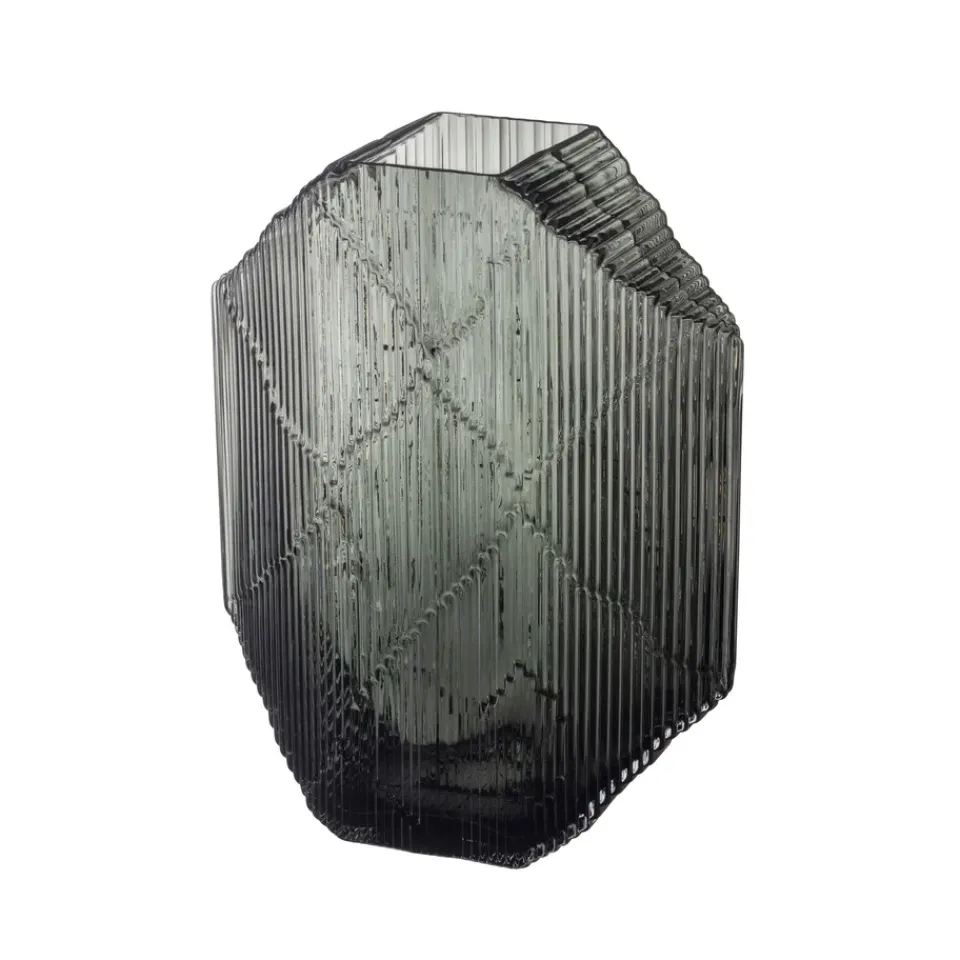 L'Art Du Verre|Sculptures & Figurines En Porcelaine<Iittala Sculpture en verre Kartta 33,5 cm, Gris foncé