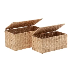 Paniers De Rangement<Dixie Set de boîtes de rangement Lily Panama avec couvercle, 2 pièces, Natural