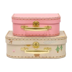 Accessoires Pour Chambre D'Enfants|Accessoires Pour Chambre D'Enfants<OYOY Set de valises Friends in the Forest 2 pièces, Deer & Duck