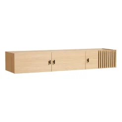 Meubles Tv & Media|Commodes & Buffets<Woud Sideboard Array fixée au mur, 150 cm, Chêne pigmenté blanc