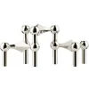 Bougeoirs<STOFF Nagel bougeoir lot de 3, chrome