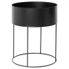 Cache-Pots<Ferm Living Support Plant Box rond, noir