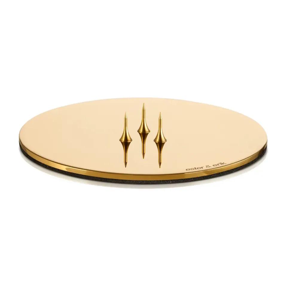 Photophores<Ester & erik Support pour bougies Ø9 cm brillant, Or
