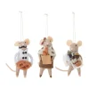 Décorations De Noël<Bloomingville Suspension de sapin de Noël Peo laine 3 pièces, Naturel
