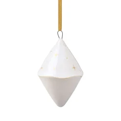 Décorations De Noël<Villeroy & Boch Suspension de sapin de Noël double cone Winter Glow, Blanc-beige