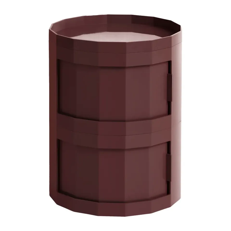 Vitrines & Présentoirs<HAY Table d’appoint Facet Cabinet 20, Burgundy