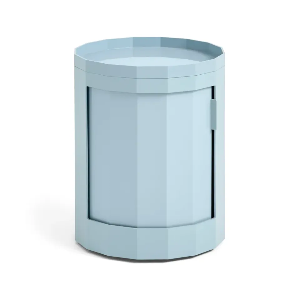 Commodes & Caissons De Rangement<HAY Table d'appoint Facet Cabinet low pieds/roues 49 cm, Misty blue