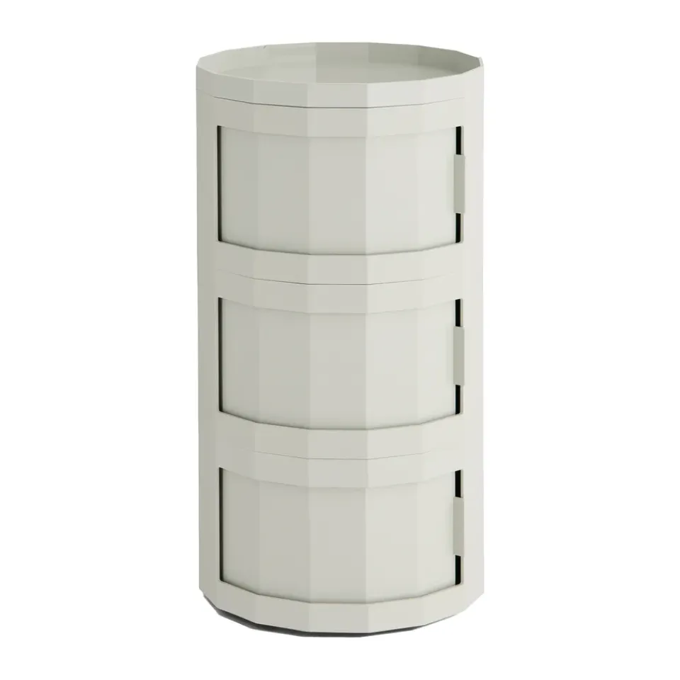 Vitrines & Présentoirs<HAY Table d’appoint Facet Cabinet 30, Misty grey