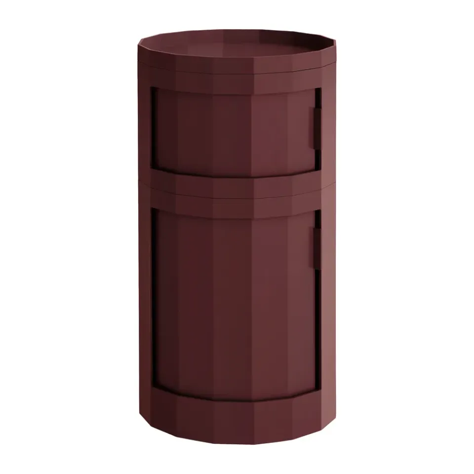 Vitrines & Présentoirs<HAY Table d’appoint Facet Cabinet 110, Burgundy