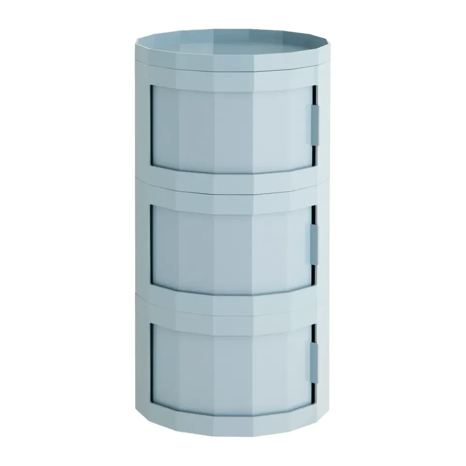 Vitrines & Présentoirs<HAY Table d’appoint Facet Cabinet 30, Misty blue