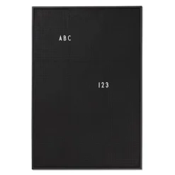 Tableaux Mémo<Design Letters Tableau A2, noir