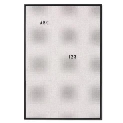 Tableaux Mémo<Design Letters Tableau A2, gris