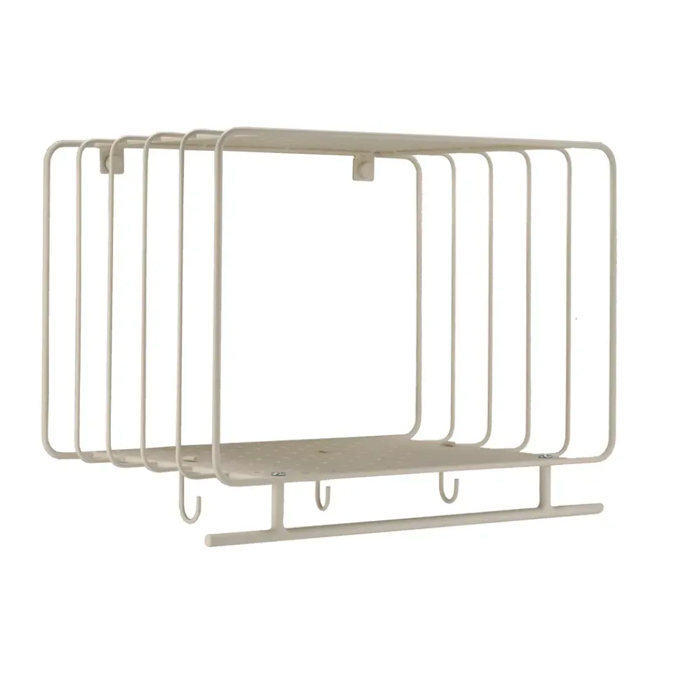 Patères & Étagères<Scandi Living Étagère à chapeaux Nod 45 cm, Beige