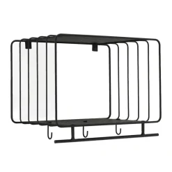 Patères & Étagères<Scandi Living Étagère à chapeaux Nod 45 cm, Black