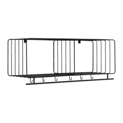Patères & Étagères<Scandi Living Étagère à chapeaux Nod 90 cm, Black