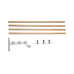 Patères & Étagères<Essem Design Étagère à chapeaux Nostalgi 291 à assembler, chêne, structure en aluminium