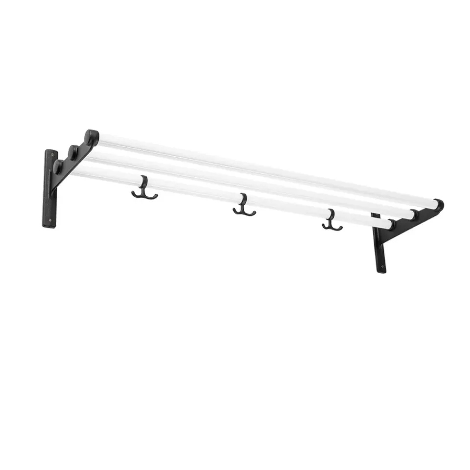 Patères & Étagères<Essem Design Étagère à chaussures/à chapeaux Nostalgi, blanc, structure noire