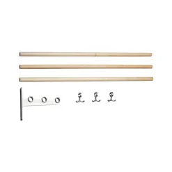 Patères & Étagères<Essem Design Étagère à chaussures/à chapeaux Nostalgi à assembler, bouleau, structure en aluminium