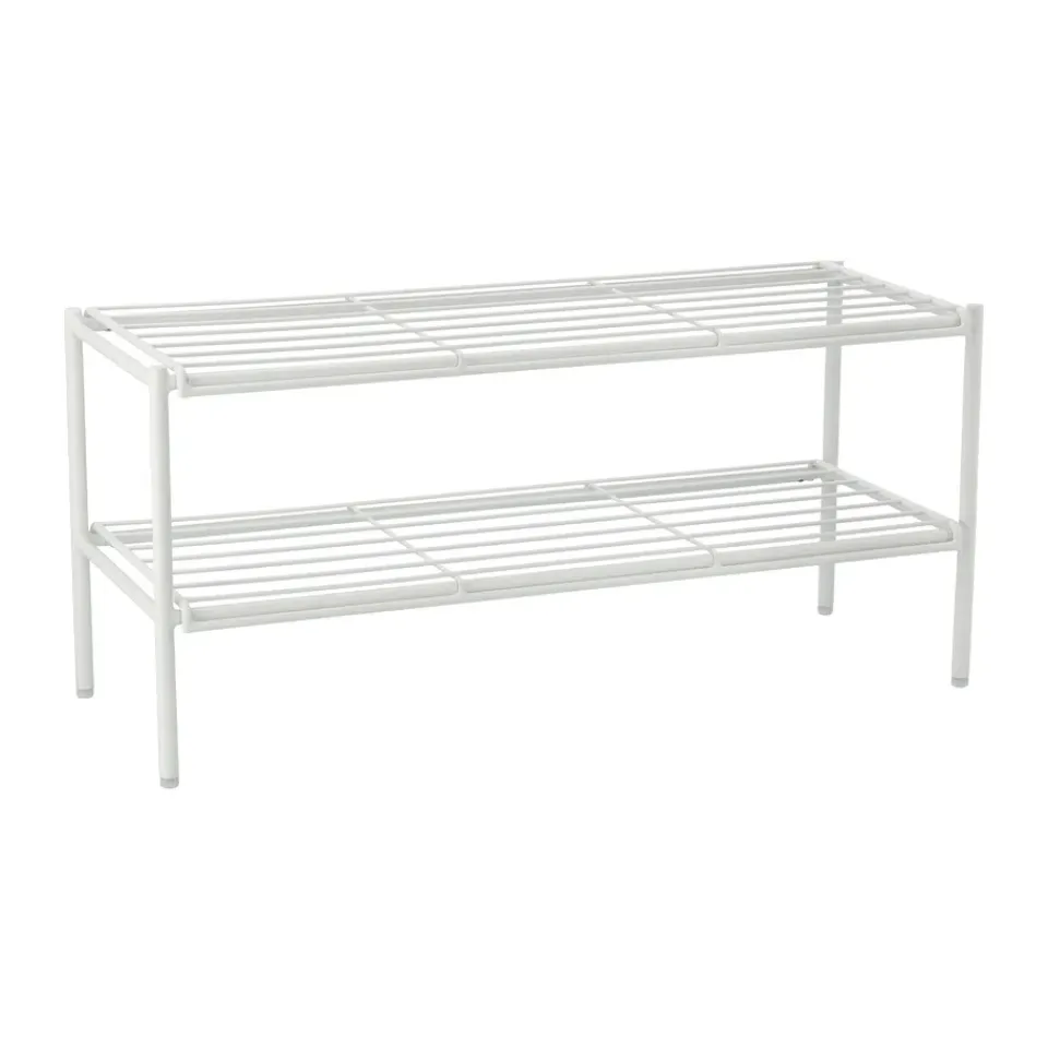 Rangements À Chaussures<Scandi Living Étagère à chaussures Nod 80x30x37 cm, White