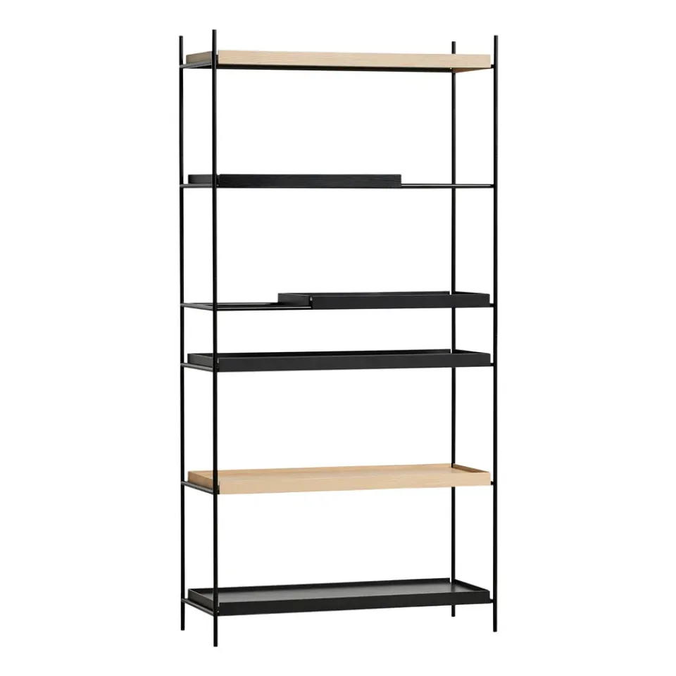 Étagères & Systèmes De Rayonnage<Woud Étagère à plateaux haute en chêne, 100x201 cm, Style 4