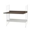 Rangements Pour Les Chambres D'Enfants<String Étagère en métal , blanc, 78x30 cm, bord haut