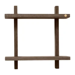 Étagères & Systèmes De Rayonnage<Andersen Furniture Étagère murale Treat double, Smoked Oiled Oak, 34x12x34 cm