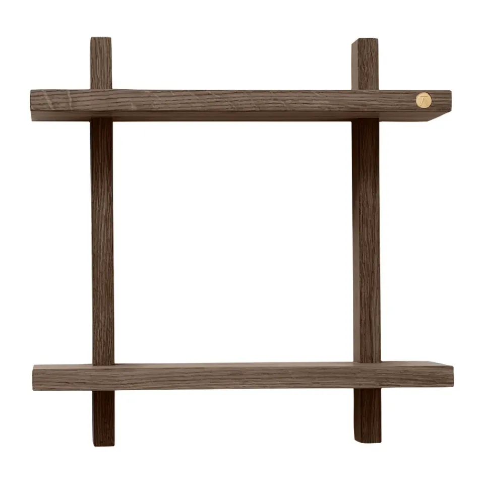 Étagères & Systèmes De Rayonnage<Andersen Furniture Étagère murale Treat double, Smoked Oiled Oak, 34x12x34 cm