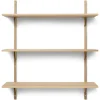 Étagères & Systèmes De Rayonnage<Ferm Living Étagère Sector triple wide, Chêne-laiton