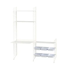 Rangements Pour Les Chambres D'Enfants<String Étagère , blanc, 78x30 cm, lot de 3