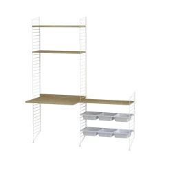 Rangements Pour Les Chambres D'Enfants<String Étagère , chêne, 78x30 cm, lot de 3