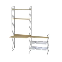 Rangements Pour Les Chambres D'Enfants<String Étagère , chêne, 78x30 cm, lot de 3