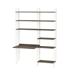 Rangements Pour Les Chambres D'Enfants<String Étagère , noyer, 78x30 cm, lot de 3