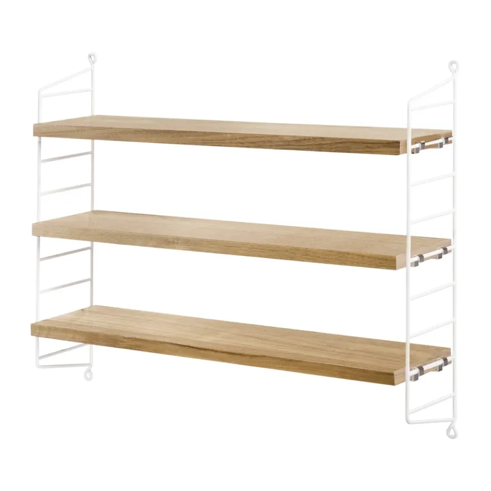 Étagères & Systèmes De Rayonnage<String Étagère Pocket chêne-blanc, chêne-blanc