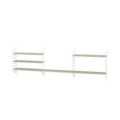 Rangements Pour Les Chambres D'Enfants<String Étagère Pocket frêne-blanc, bois-blanc