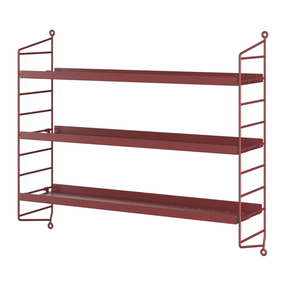 Étagères & Systèmes De Rayonnage<String Étagère Pocket métal, Oxtorg rouge