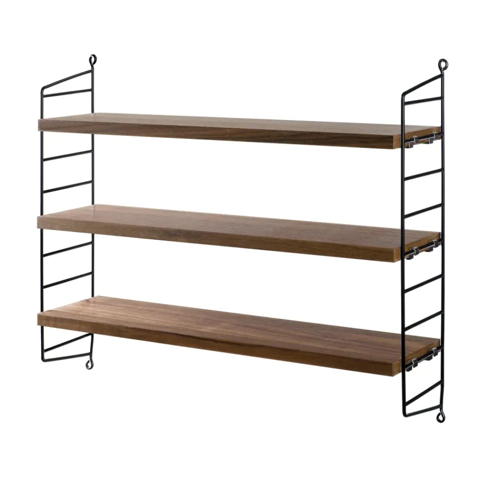 Étagères & Systèmes De Rayonnage<String Étagère Pocket noyer-noir, noix-noir