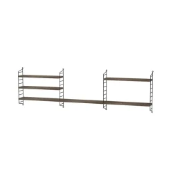 Rangements Pour Les Chambres D'Enfants<String Étagère Pocket noyer-noir, noix-noir