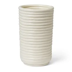Vases<Ferm Living Vase Corduroy 21 cm, Off white