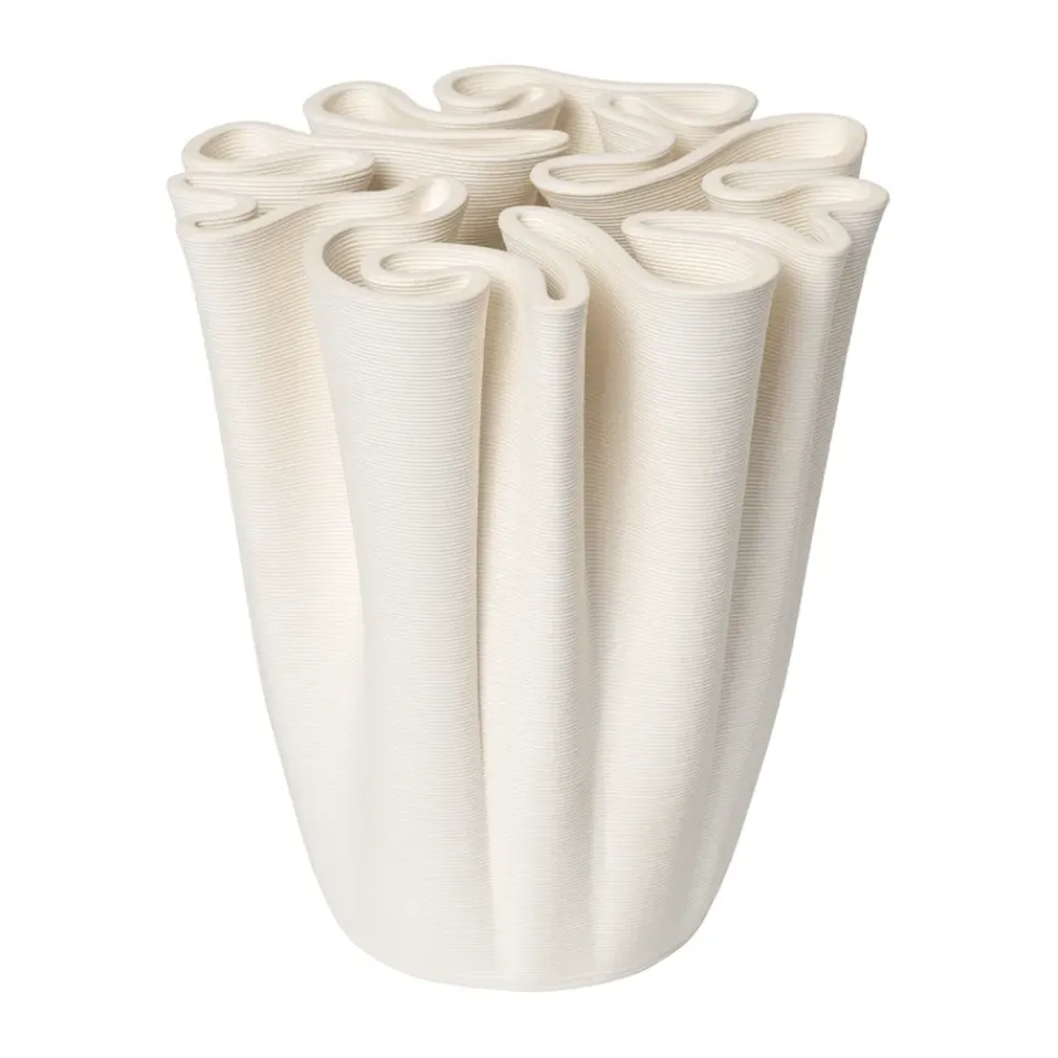 Vases<Ferm Living Vase Dedali 18 cm, Off-white