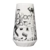 Vases<Arabia Vase Emilia 19 cm, Noir-blanc