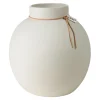 Vases<ERNST Vase en grès blanc, 22 cm