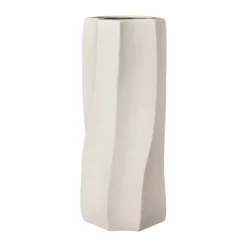 Vases<ERNST Vase en grès Ø13x31 cm, Blanc naturel