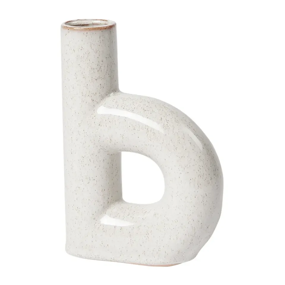 Vases<Broste Copenhagen Vase Hector B Ø19 cm, Rainy day grey