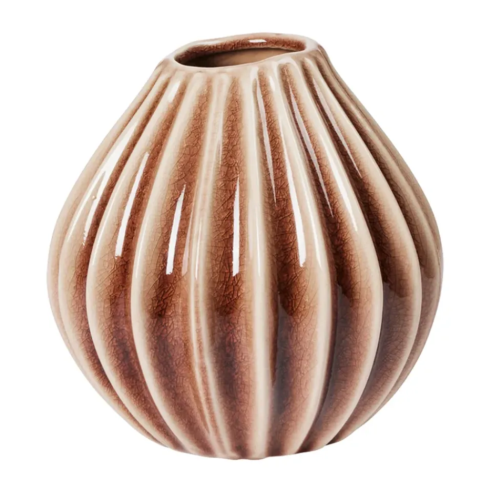 Vases<Broste Copenhagen Vase large S 15 cm, Fawn