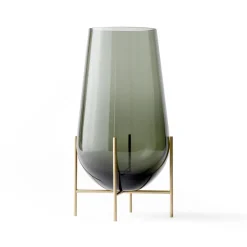 Vases<Audo Copenhagen Vase moyen Échasse, verre fumé